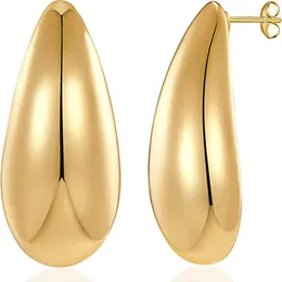 dangle earrings vedawas long Waterdrop for women classic and Elegant Style Teardrop18Kリアルゴールドメッキの明るいパーティージュエリー