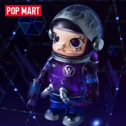 Blind Box Pop Mart 100% Space Molly Series Mega 2 Box Zaskocznia Oryginalna akcja figura kreskówka Mystery kolekcja dziewcząt 230816