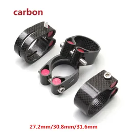 Bike Groupsets Bicycle carbon fiber seat post clamp 27 2mm 30 8mm 31 6mm locking tube clip ultralight seatpost accessories 230815