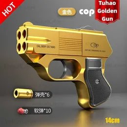 Gun ldren's Boy Cute pistol New folding mobile phone soft bullet spray shell decompression Christmas festival Kids gift Toy T230816