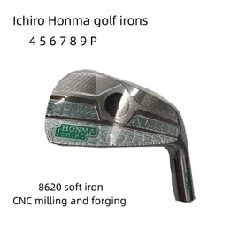 Новые гольф Irons Ichiro Honma Hollow Silver Silver Golf Irons Golden 7pcs 456789psteel или Graphite Golfclubs
