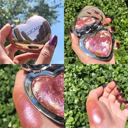 Body Glitter Heartshaped Highlighter Palette Shimmer Powder Iluminador Face Bronzer Makeup Highlight Lighten Texture Contour Blush Cosmetic 230815