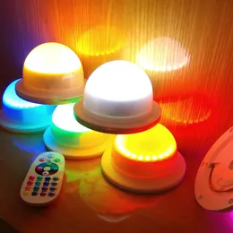 FAST Free Shipping Super Bright 12cm Waterproof Outdoor Cordless Colors Changing Remote Control Led Battery Bulbs