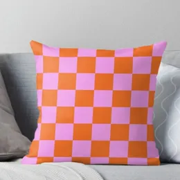 Pillow Case Chess Board Plaids Peach Skin Pillowcase Print Cushions Greek Key Geometric Floral Pillows Case Sofa Bed Couch Throw Pillows 230815