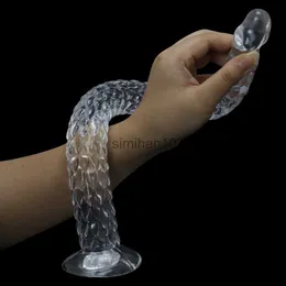 Dildos/Dongs Super Long Dragon Scale Dildo żeńskie masturbator seksu zabawki wielki fałszywy penis z mocnym ssącym kubkiem dla kobiet lesbijki HKD230816