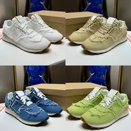 New Designer Sneakers 574 Casual Shoes womens Mius platform shoe denim trainer Colonial Beige Royal Blue White women luxury canvas Trainers