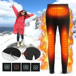 Pantaloni maschili invernali riscaldamento elastico Trousersmen women elettrico riscaldato USB caldo