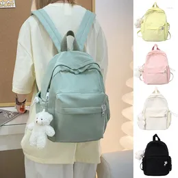 学校のバッグ韓国ファッションキャンディーカラーガールバックパックトラベルキャンパススタイルシンプルスクールバッグモキラパラミュージャー