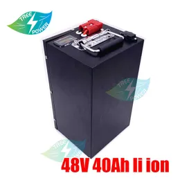 48v 40Ah Li ion battery pack 48V 50AH Lithium ion bateria for solar street lamp motorcycle autobike Electric Bicycle +Charger