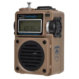 Flash konsoler HRD701 FM MW SW WB -mottagare BluetoothCompatible 50 Ser TF Full Band Radio Multimedia Music Player 230816