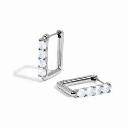 Orecchini Huggie Ste10 Hoop per donne lacrima di cristallo zirconia cubica Luxury Bride 230815