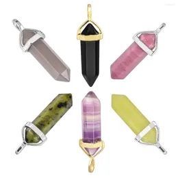 Collane a sospensione colonna esagonale sunyik varie crastrini crastrini chakra reiki gem fit collana classico gioielli semplici per donne uomini