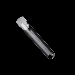 12x60mm Clear Plastic Test Tube con tappi per esperimenti scientifici, festa, decorare la casa, archiviare caramelle sxfep