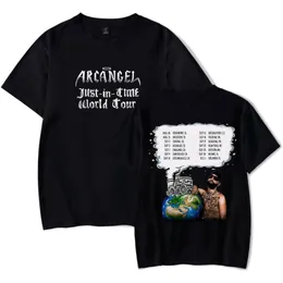 Arcangel как раз во времени World Tour 2023 Негабаритная футболка, женщины, мужчины, y2k Streetwear Hip Hop с коротким рукавом смешной футболка графические футболки