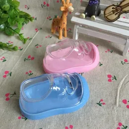 Plast barn skor stil godis godis lådor för baby shower barn födelsedagspresent för gäst