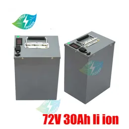 Batteria ionica di litio da 72 V 30 ah BMS 20S Li Ion Battery per 2000 W 3500W 7000W Scooter Inverter Go Moto Carrello +Caricatore 5A