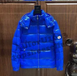 Homem jaqueta parkas casacos puffer jaquetas bomber casaco de inverno com capuz outwears tops blusão confortável e quente azul asiático tamanho S-5XL