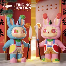 Blind Box che trova Unicorn Aganyeaohua Rabty Year Series Box Mystery Box12pc Figure d'azione da collezione Kawaii Toy Christmas Gifts 230816