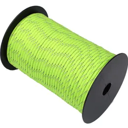 Outdoor Gadgets 7Core Paracord High Reflective Paratrooper Rope Emergency Survival Tent Pull 550 100M 230815