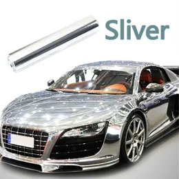 Car silver Chrome flexible Vinyl Wrap Sheet Roll Film Car Sticker Decal 20x152CM308h