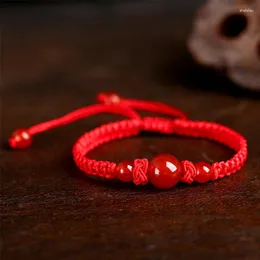 Braccialetti Charm Lucky Bracciale per uomini donne fatte a mano etniche tibetane buddha corda rosso da polso intrecciati coppie regali gioielli di moda 2023