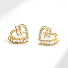 Hoop Earrings Love Shape Women's Summer Premium 2023 Sytle