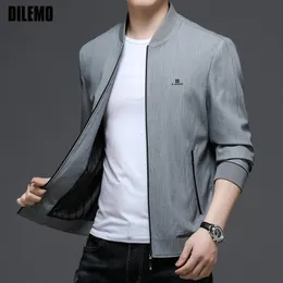 Мужские куртки Dilemo Thin Kacket Top Grade Brand Casual модельер Men Men Wreatbreaker Classic Coats Осенняя мужская одежда 230815