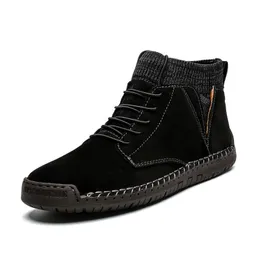 Осень и зима негабаритная ретро -ходьба для модельерных дизайнерских обувь мужские туфли с швами в середине туфель