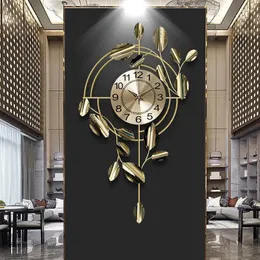 Настенные часы кухня висит большой размер Nordic Design Modern Metal необычные часы Silent Reloj Decorative