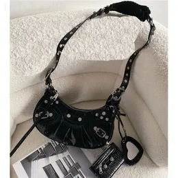 Black designer bag le cagole cross body shoulder bags motorcycle city leather pochette womens bag luxury pretty hiphop trendy famous