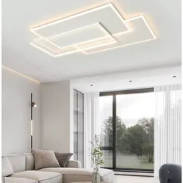 LED Ceiling Lights Chandelier For Living Room Dining Bedroom Children's Black Gold Modern Ceiling Lamp Square Indoor Smart Lighting Fixtures