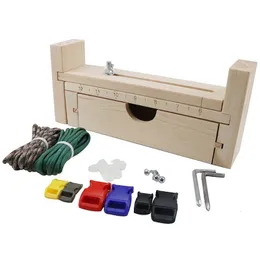 Outdoor -Gadgets DIY -Werkzeugarmband gewebte Workbench Länge einstellbare manuelle hölzerne Paracord -Jigs Set Seilweber -Maker -Plattform 230815