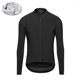 Racing Jackets Men Winter Thermal Fleece Long Sleeve Cycling Jersey Clothing Mountain Road Outdoor Triathlon Wear Bicycle Clothes Bike