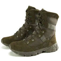 Våren och sommaren ny promenad modedesigner High Barrel Military Boots tjocka ensamstående utomhussportskor utanför vägstövlar träningskor stövlar bergsklättringskor