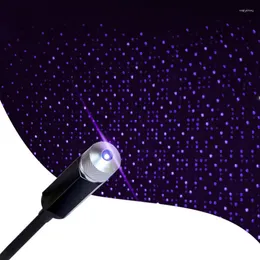 Luci notturne LED USB Star Light Interior Interior Atmosfera Atmosfera Ambiente Proiettore per decorazioni per la casa del tetto per auto