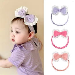 Hair Accessories Girls Lace Knitted Hairband Infant Boys Baby Star Toddler Headwear Bowknot Headband Care Fall Bows