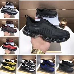 High Quality designer Leather Paris classics Nylon fabric thick-soled casual sports shoes multicolour low top Air cushion base breathable Outdoor size45 With Box