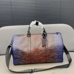 Designer Duffle Bag Men Luggage Women Travel Bags 50cm KEEPALL Gradient Water Ripple Design Luxury Tote Bag Fashion Handbag