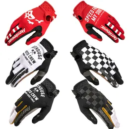 Five Fingers Luves FXR Moto Touch Screen Wihte Black Motocross Bike MX MTB Racing Sports Cycling Dirt Glove 230816