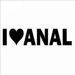 Svart sliver jag älskar anal vinyl dekal klistermärke 6 rolig gay stolthet prank skämt penis rumpa sex 15 4cmca-612231u