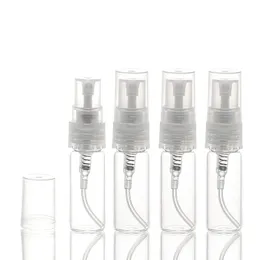 3 ml mini Clear Glass Pump Spray Bottle 3cc Refillerbar parfym Tom flaskatomizer Prov Vial NOCPA