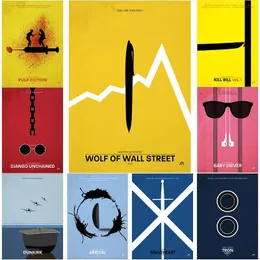 Minimalist Movie Posters And Prints Classic Film Canvas Painting Wall Art For Bedroom Sofa Cinema Room Home Decor Gift Wo6