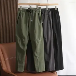 Men's Pants Summer Outdoor Quick Dried Charge Army Green Waterproof Wide Leg Casual American Straight Tube Loose