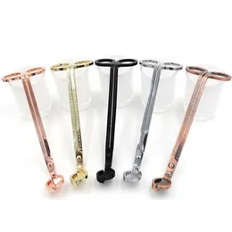 Rostfritt stål Snuffers Candle Wick Trimmer Rose Gold Sliver Metal Candle SCISSORS