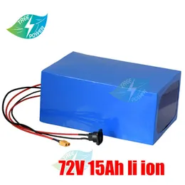 72 V Lithium -Akku 72 V 15AH Batterie 72 V Elektromotter 2000W 1500W Elektrische Roller Kit Golfwagen 1000W Batterie 72 V BMS