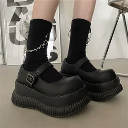 Scarpe vestiti dolci carine autunno mary janes donne pompe spicchi alte tacchi cosplay street goth punk design densh sole lolita pompe scarpe da ragazza 230815