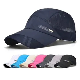 Bollmössor Dry Running Baseball Summer Mesh 8 Colors Gorras Hat Cap Visor Mens Sport Cool Fashion Quick Outdoor New Drop Delivery Acces DHLVD