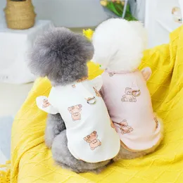 犬のアパレルペットの服春と夏のベストvip teddy小さな服ヒクマイの牽引力Tシャツ