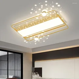 Chandeliers Modern Nordic Simple Atmosphere Home Golden Ceiling Decoration Lamp Living Room Led Ring House Combination Package