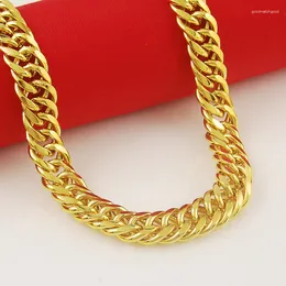 Chains Hip Hop 24k Gold Necklace 10mm 20 Inches /24 Side Men's Jewelry Party Gift